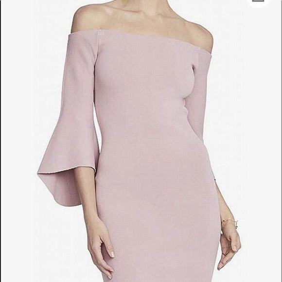 NWT Rachel off shoulder blush dress - Picture 1 of 7